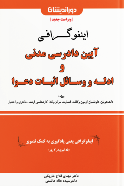 کتاب اینفوگرافی آیین دادرسی مدنی و ادله و وسائل اثبات دعوا دوراندیشان
